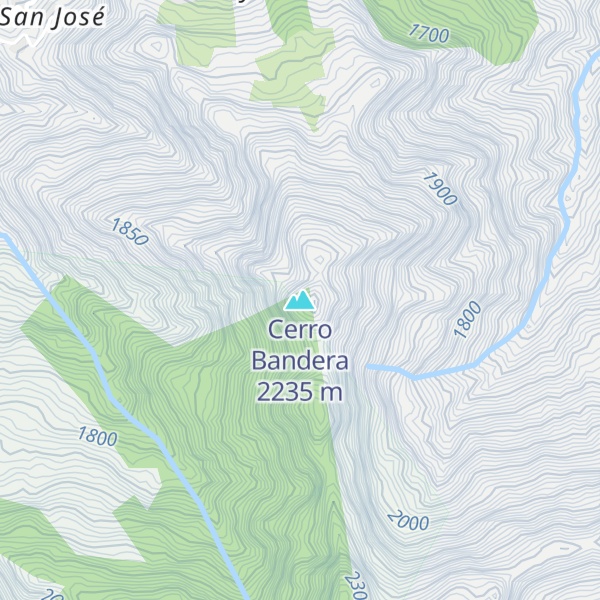Map of Cerro Bandera