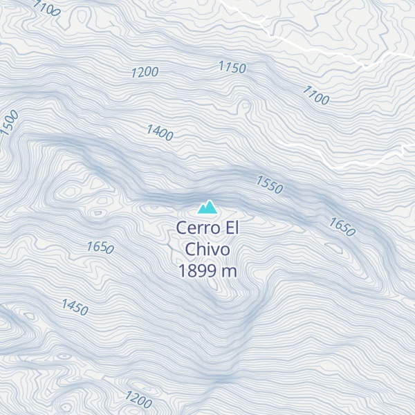 Map of Cerro El Chivo
