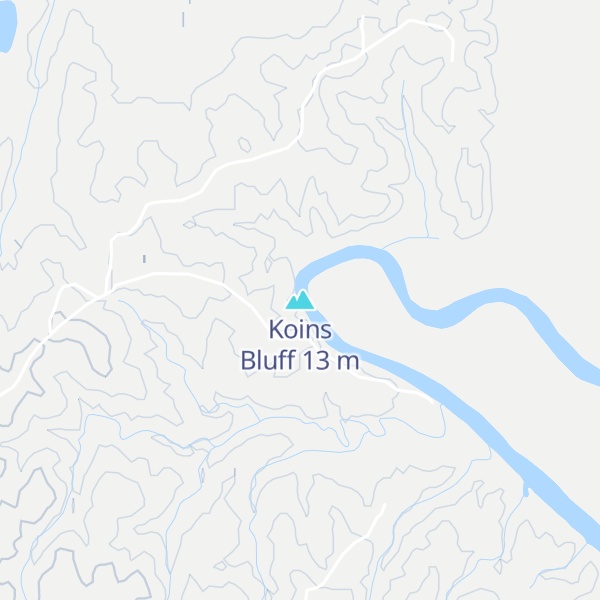 Map of Koins Bluff
