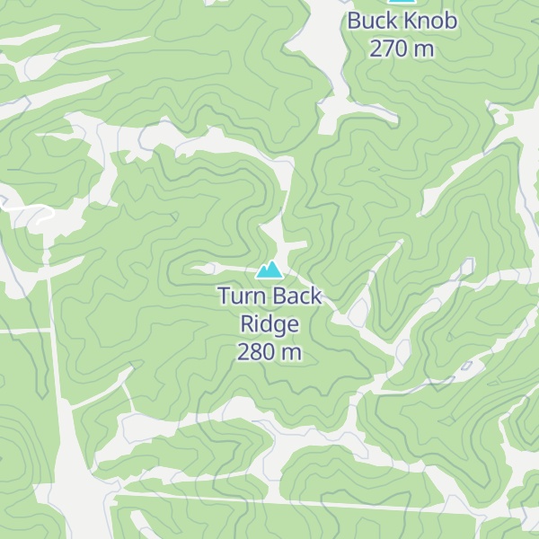 Map of Turn Back Ridge