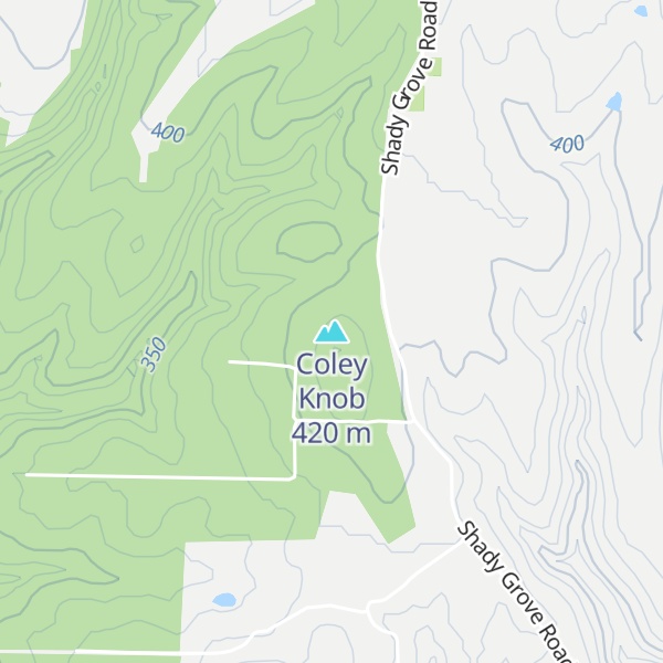 Map of Coley Knob