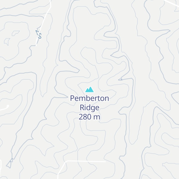Map of Pemberton Ridge