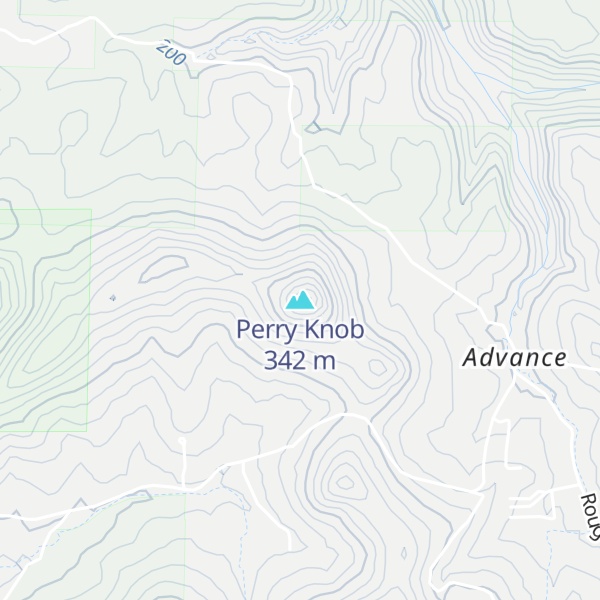 Map of Perry Knob
