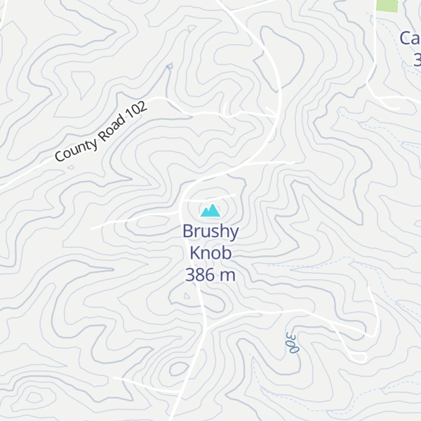 Map of Brushy Knob