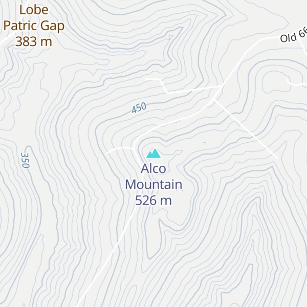 Map of Alco Mountain