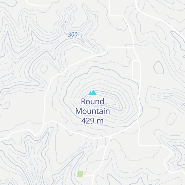 Map of Round Mountain