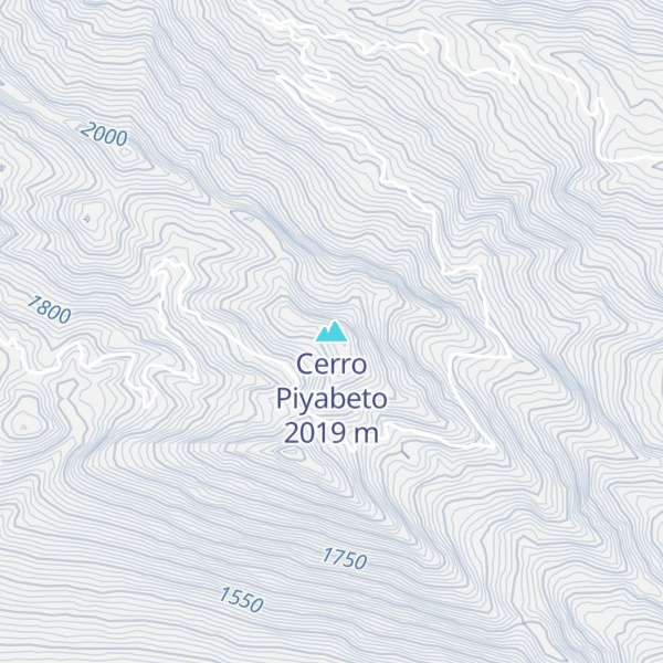 Map of Cerro Piyabeto