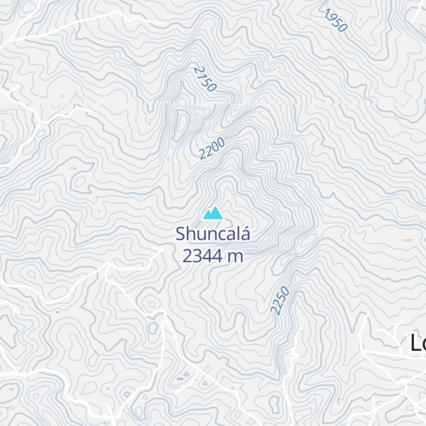 Map of Shuncalá