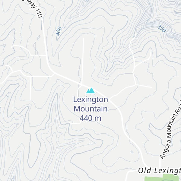 Map of Lexington Mountain