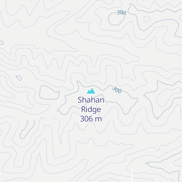 Map of Shahan Ridge