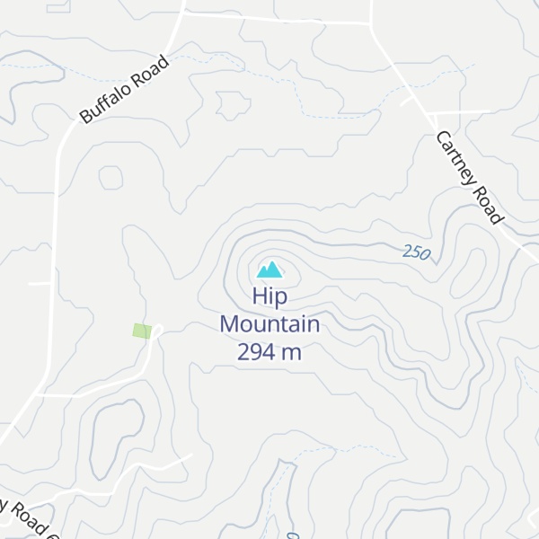 Map of Hip Mountain
