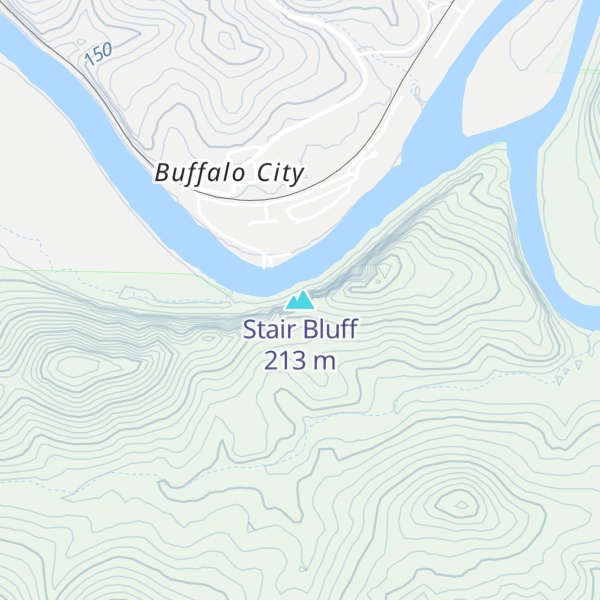 Map of Stair Bluff