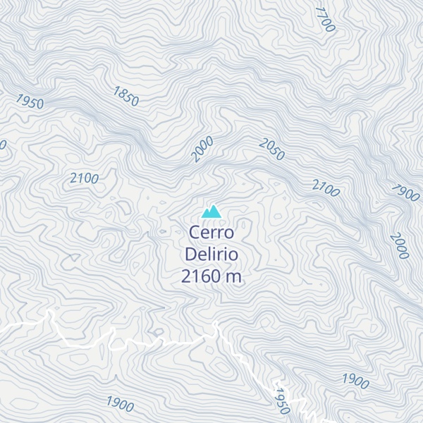 Map of Cerro Delirio
