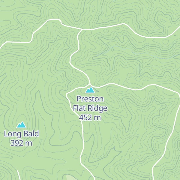 Map of Preston Flat Ridge