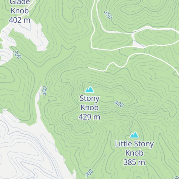 Map of Stony Knob