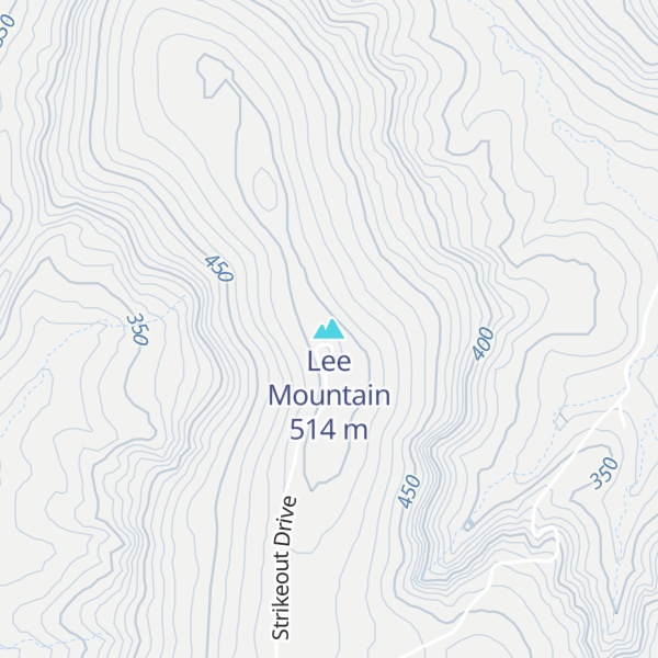 Map of Lee Mountain
