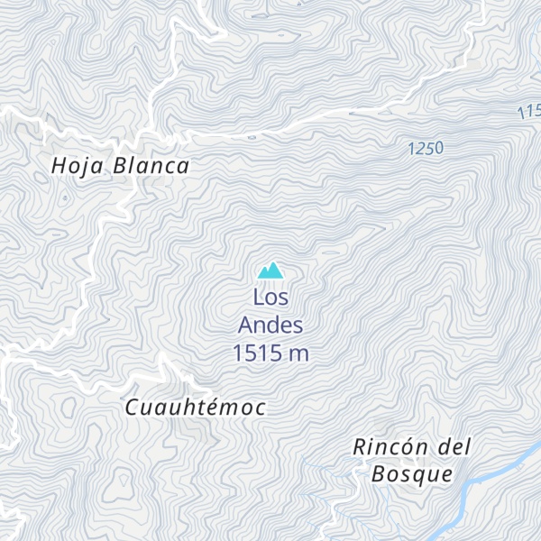 Map of Los Andes