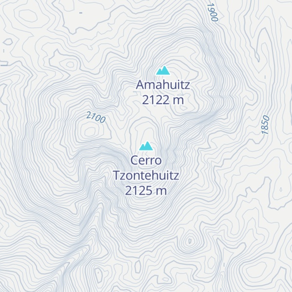 Map of Cerro Tzontehuitz