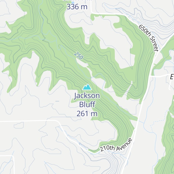Map of Jackson Bluff