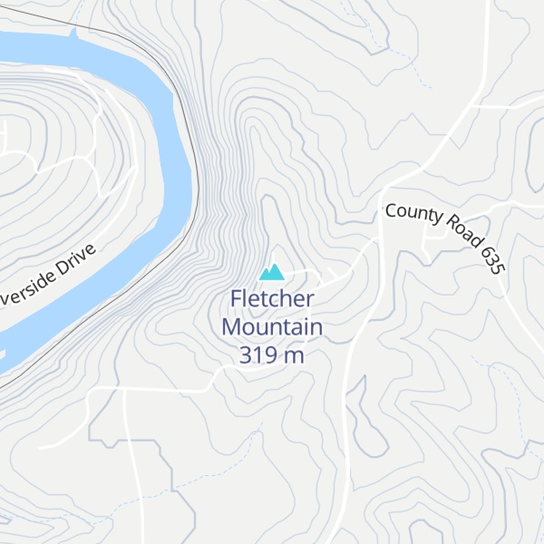 Map of Fletcher Mountain