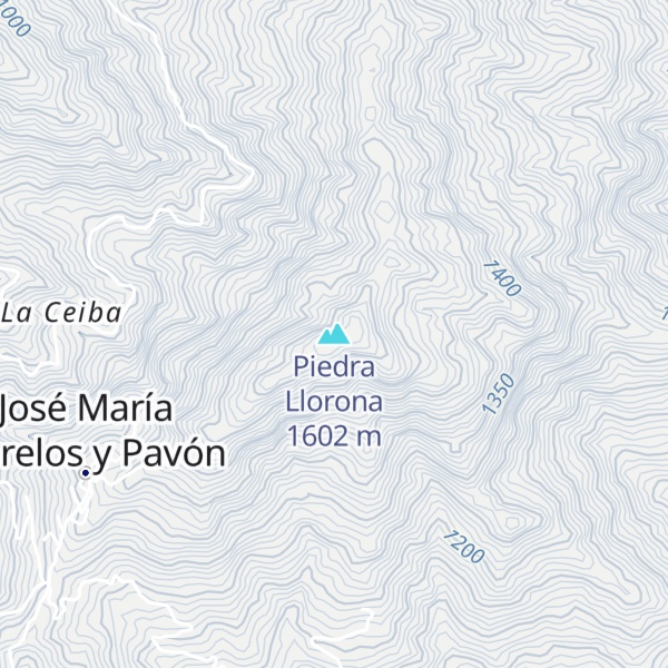 Map of Piedra Llorona