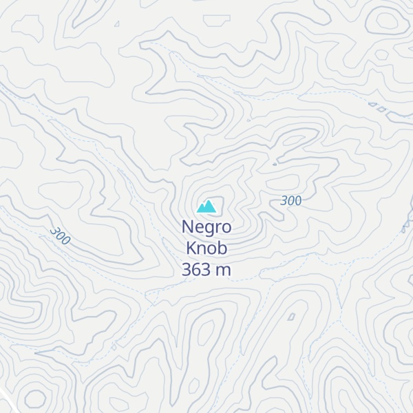 Map of Negro Knob