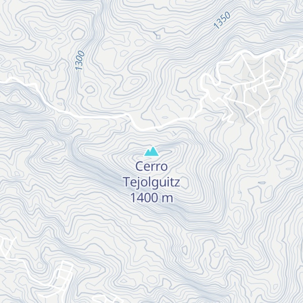 Map of Cerro Tejolguitz
