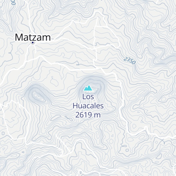 Map of Los Huacales