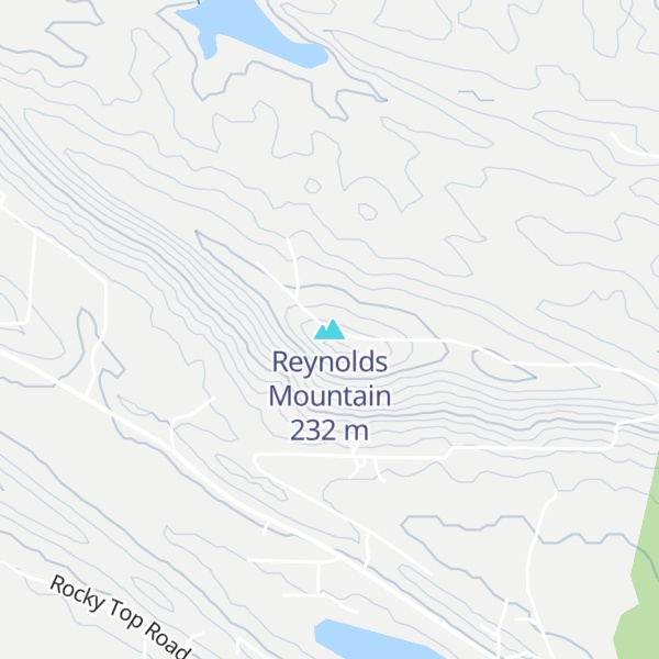 Map of Reynolds Mountain