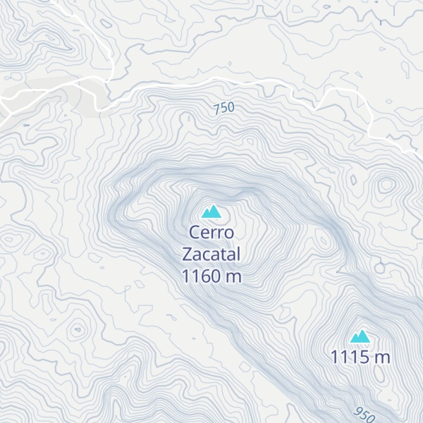 Map of Cerro Zacatal