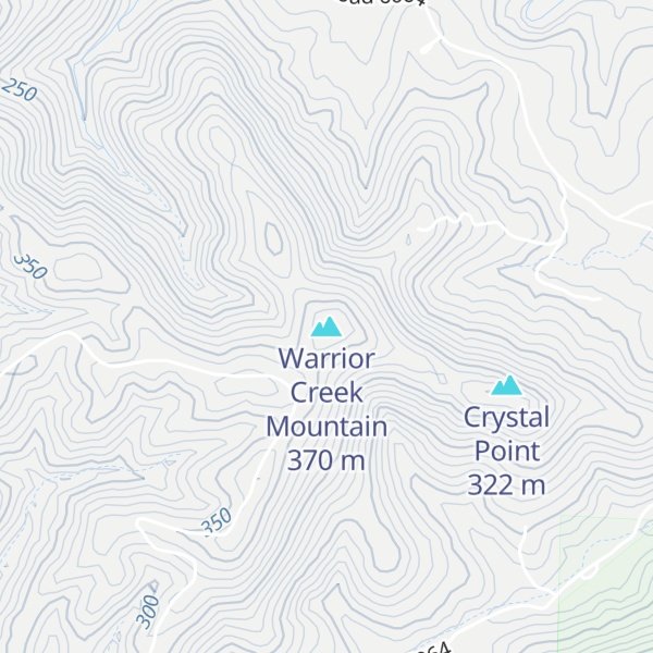Map of Warrior Creek Mountain