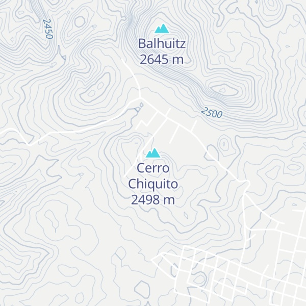 Map of Cerro Chiquito