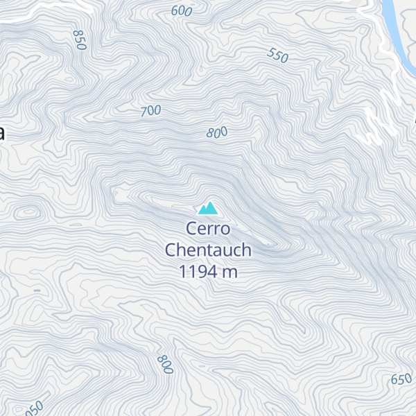 Map of Cerro Chentauch