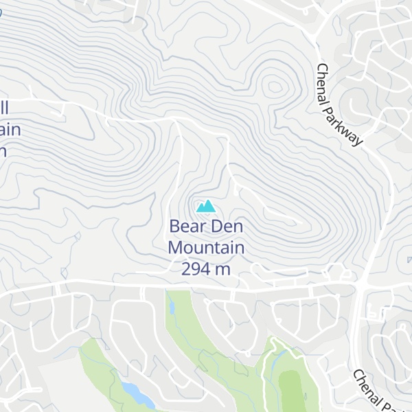 Map of Bear Den Mountain