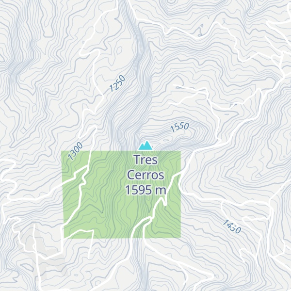Map of Tres Cerros