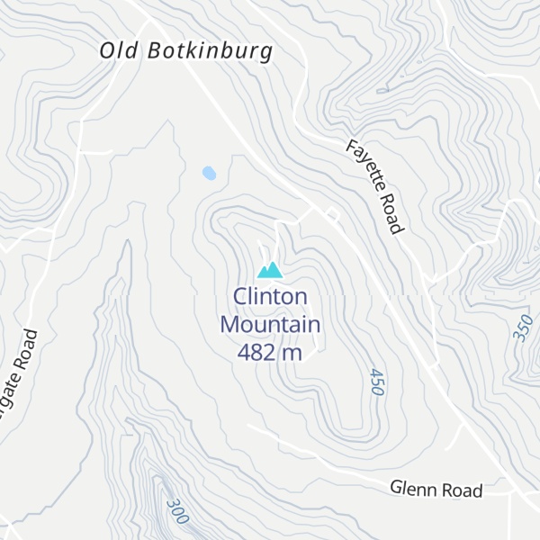 Map of Clinton Mountain