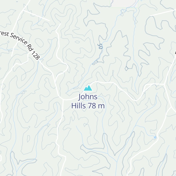 Map of Johns Hills