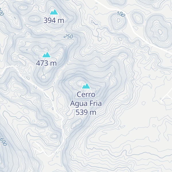 Map of Cerro Agua Fria