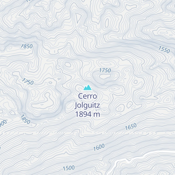 Map of Cerro Jolguitz
