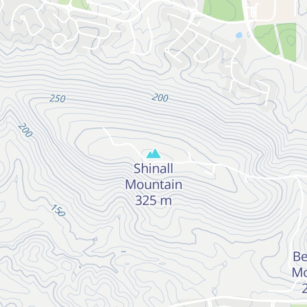 Map of Shinall Mountain