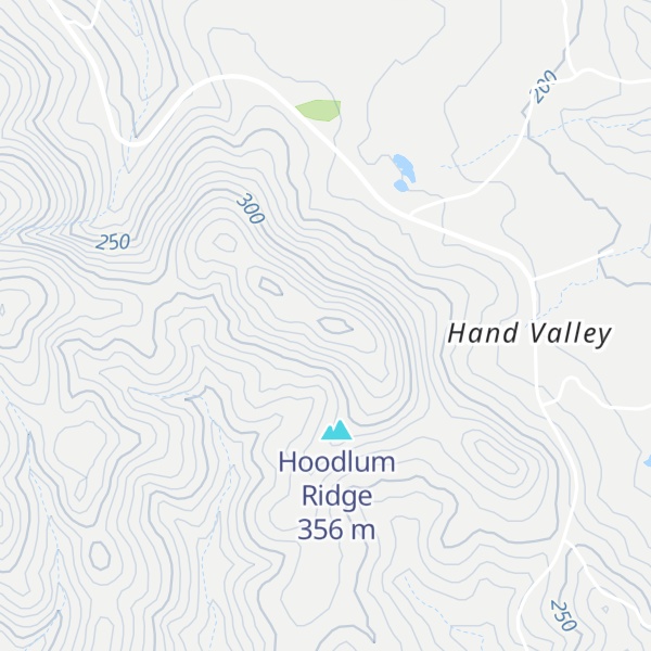 Map of Hand Mountain