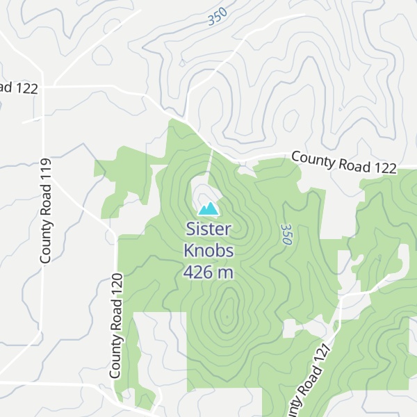 Map of Sister Knobs