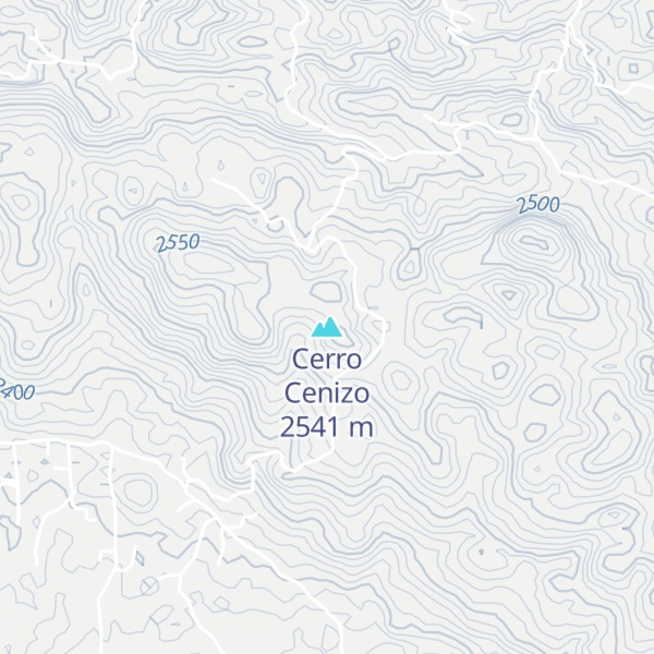 Map of Cerro Cenizo