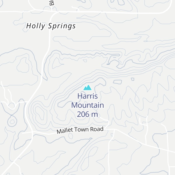 Map of Harris Mountain