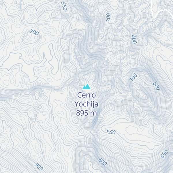 Map of Cerro Yochija