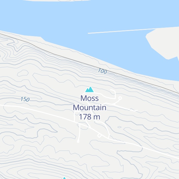 Map of Moss Mountain