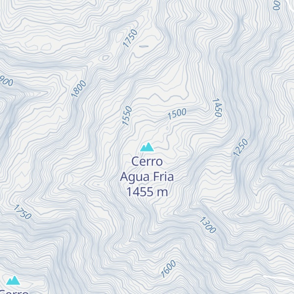 Map of Cerro Agua Fria