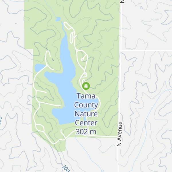 Map of Tama County Nature Center