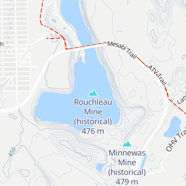 Map of Rouchleau Mine (historical)