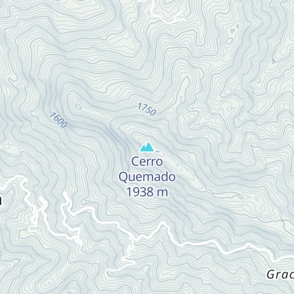 Map of Cerro Quemado